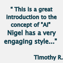 Great intro to AI very engaging style