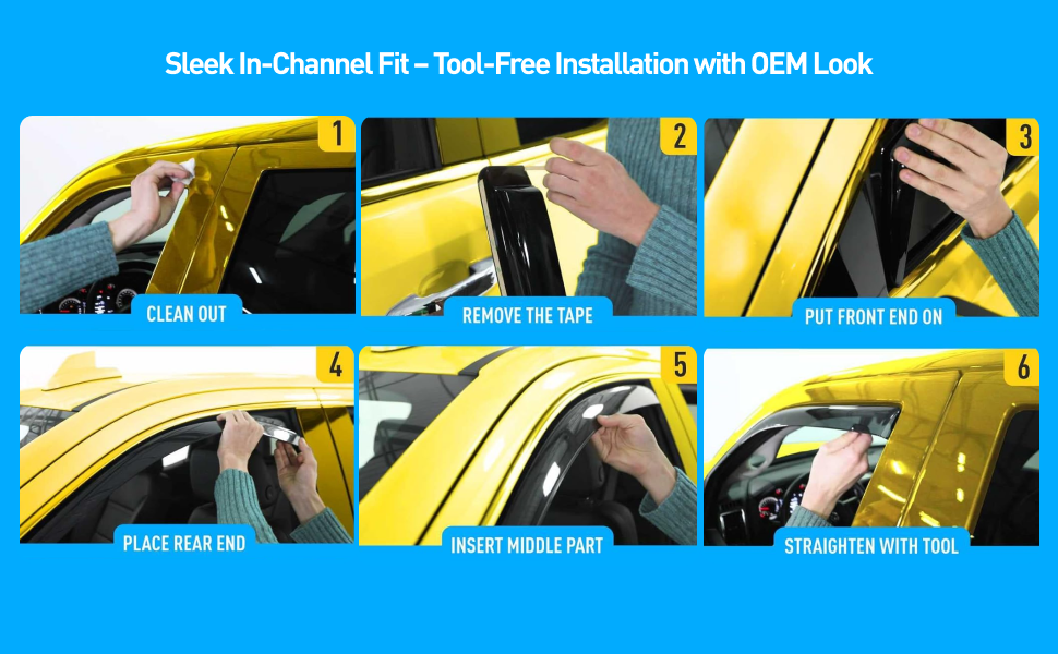 rain guards for side window