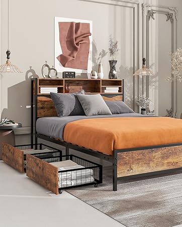 Fiame letto e testiera del letto king