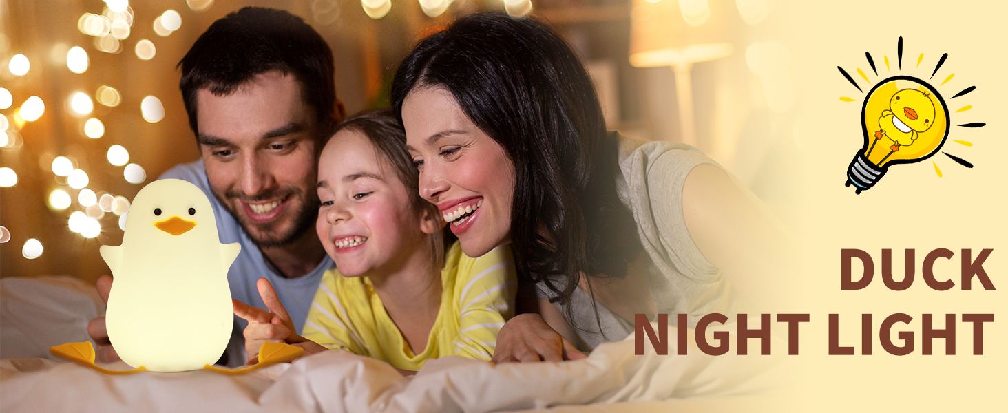 Anywin Duck Night Light,Benson Duck lamp,Cute Duck Night Light for Kids
