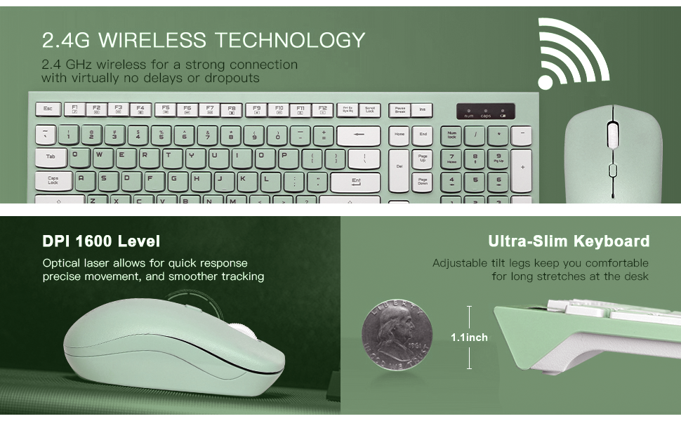 wireless keyboard mouse combo 2