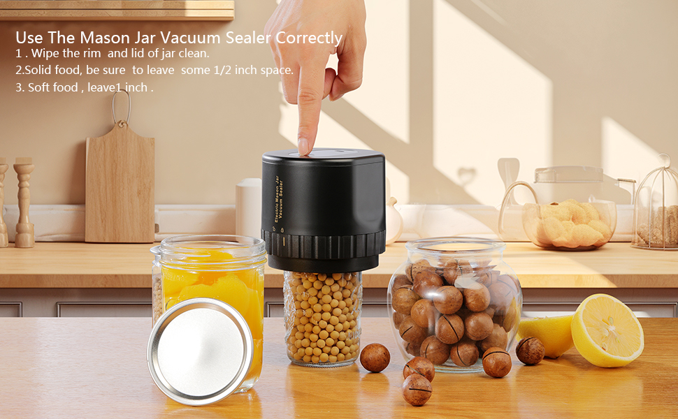 Electric Mason Jar Vacuum Sealer Kit