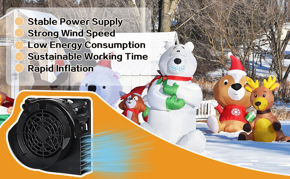 Replacement Air Blower for Inflatables, 1A Air Fan Blower