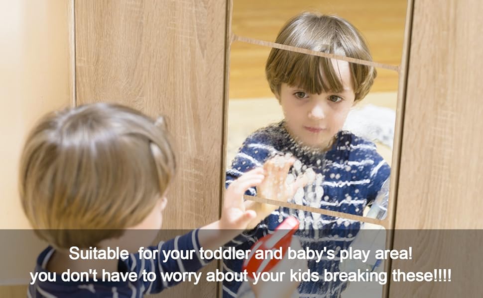 4 Pcs Wall Mirror Tiles, 8 x 8 Inch Self... 16 2