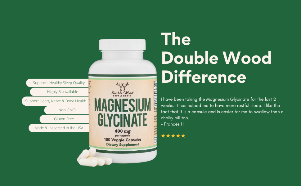 The Double Wood Difference Magnesium Glycinate