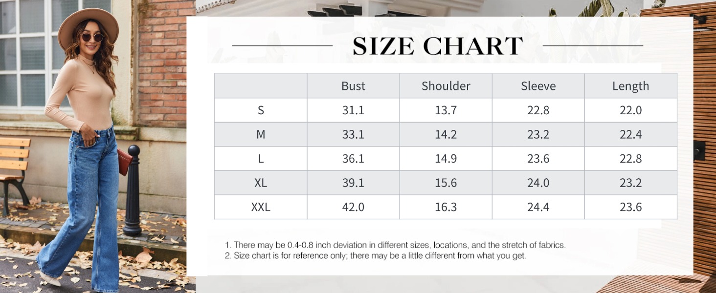 Turtleneck Long Sleeve Shirts Fall Fashion 