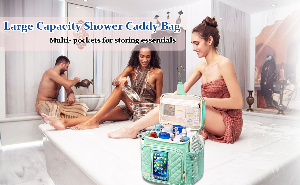 toiletry bag for women mesh gym portable shower caddy for college dorm makeup organizer