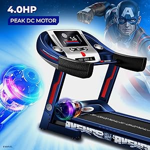 PowerMax Fitness;treadmill for home use,marvel edition treadmill,manual trademil