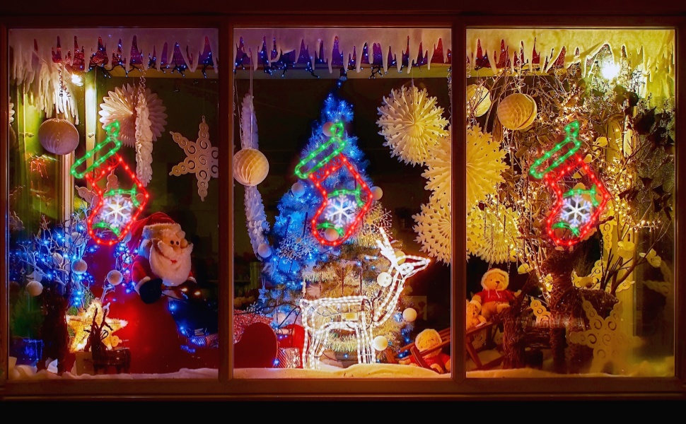 Christmas Decorations TRWYMZ Set of 4 LED Christmas Sock