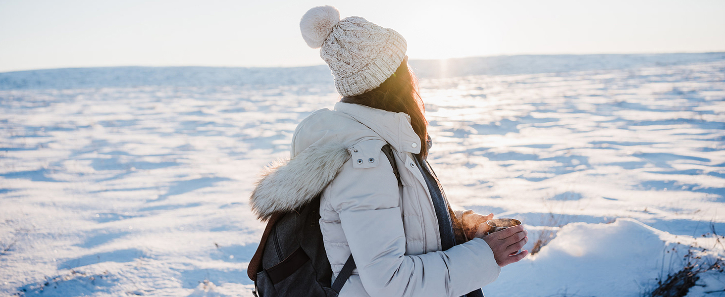 HOBIBEAR Women Winter Warm Snow Boots Waterresistant Outdoor Fur Lined