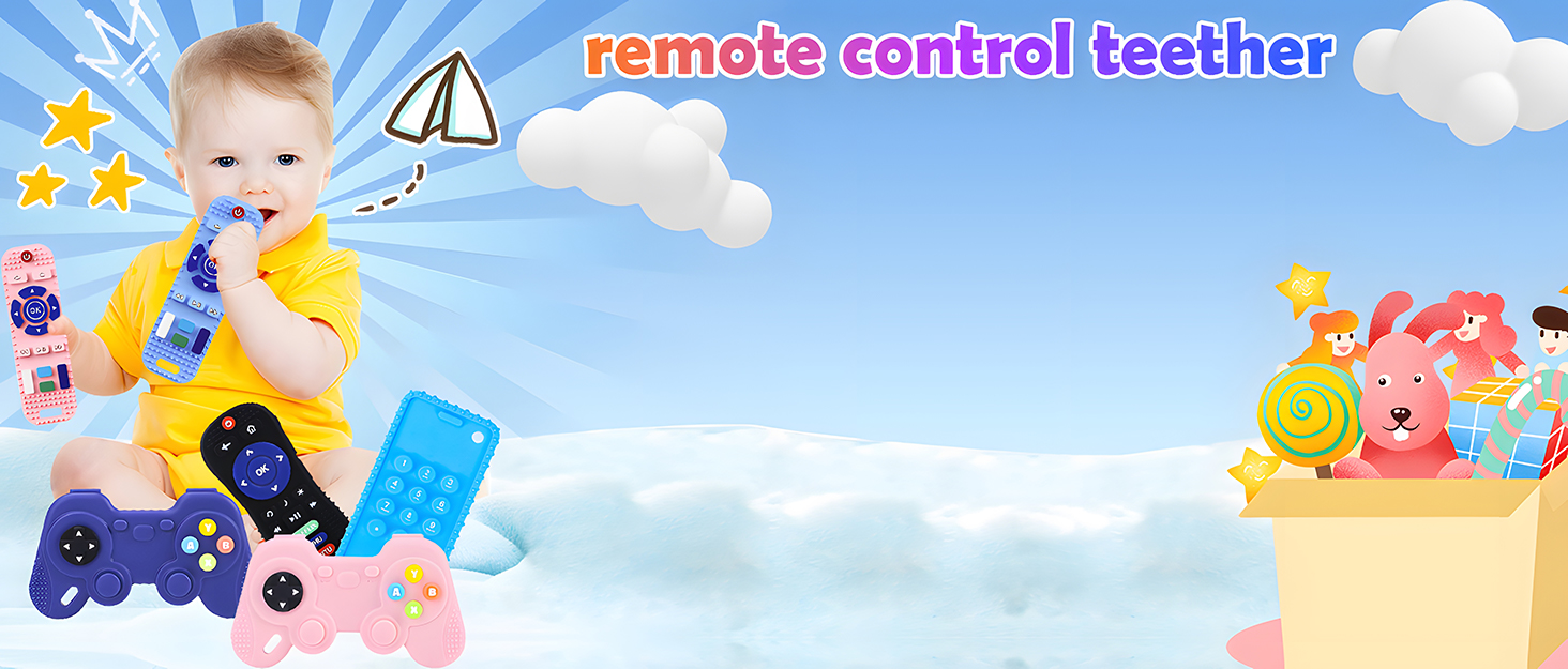ROHSCE-remote teether for baby