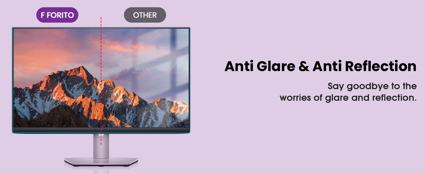 F FORITO 32 inch Anti Blue Light Screen Protector for 169 Widescreen Monitor, Eye