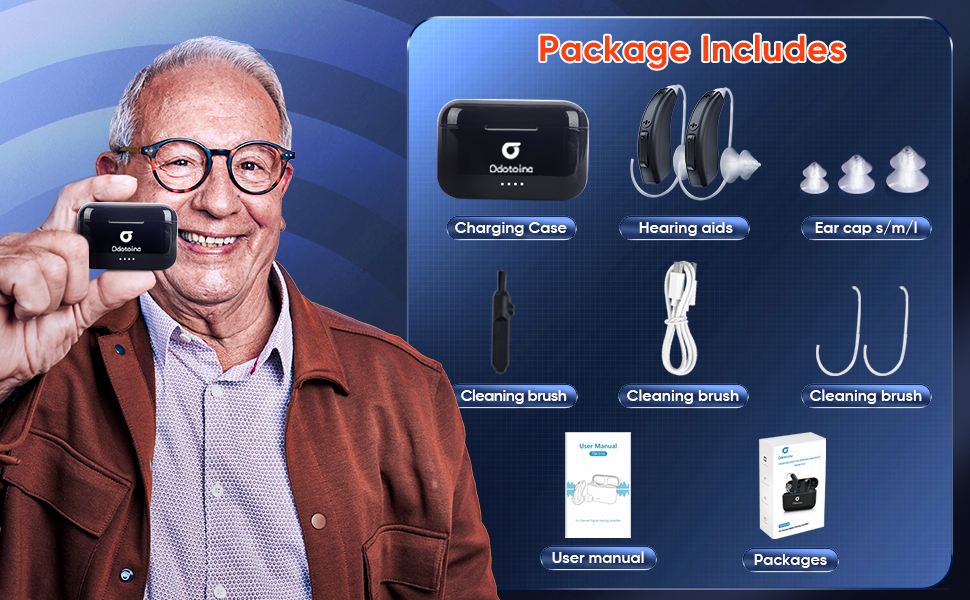 Hearing Aids, ODOTOINO Rechargeable Hearing Aid for Seniors