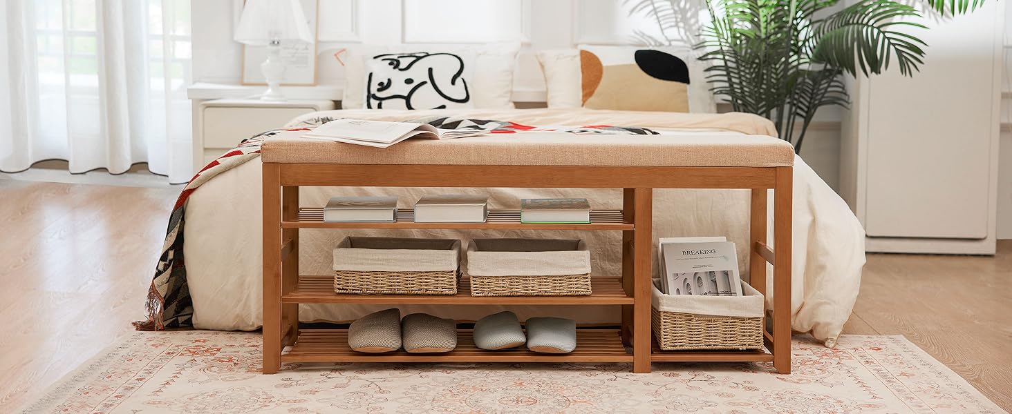 shoe bench in the Living Room