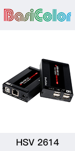 HDMI KVM USB Extender with PoC Over Cat5 Cat5e / Cat6 Cat6e RJ45 1080p Extension LAN 4k Ethernet