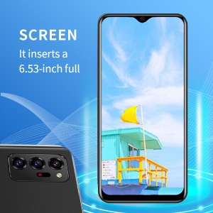 This phone uses a 6.53 high-definition display screen