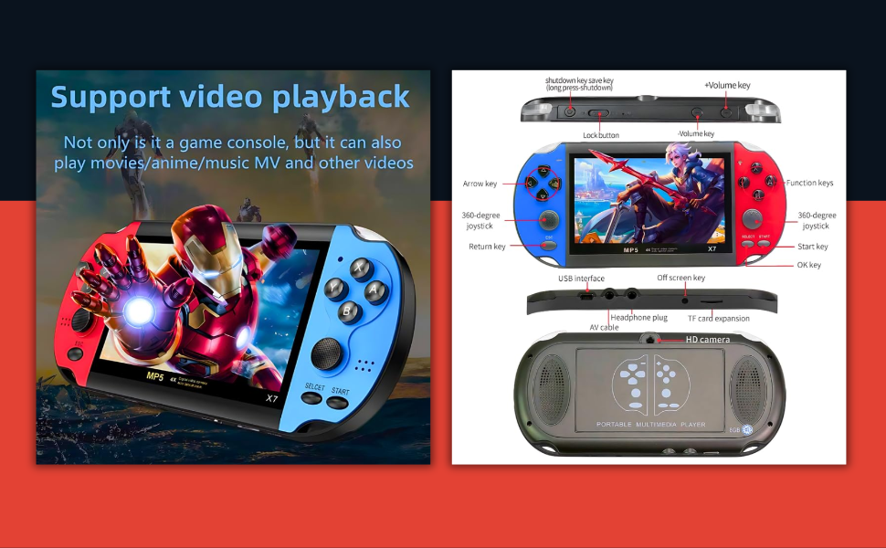 Drumstone {15 Years Warranty } Handheld Gaming Dev... 9 28AID1.X7.MP5.Game