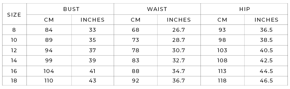 SIZE GUIDE