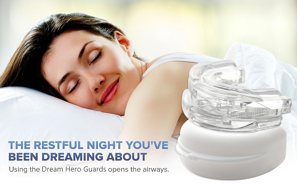snore destroy sleep apne mouthguard anti-snoring mouth guard snore mouth guard mouthpiece airflow
