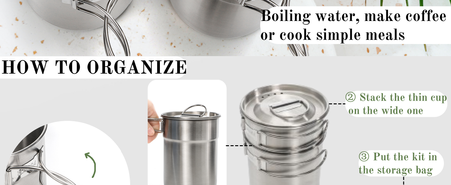 Stainless Steel Camping Cups