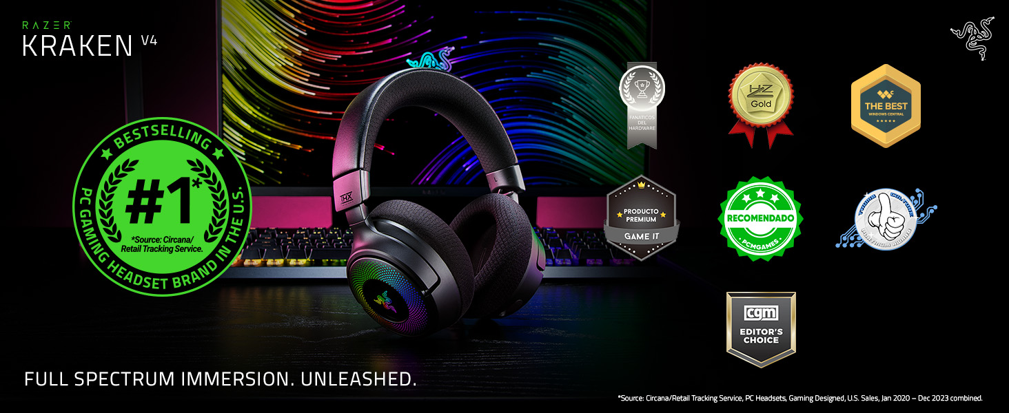 Auriculares para juegos Kraken V4 X