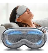 Weighted Eye Mask for Sleeping - Blackout Sleep Mask for Women Men, FACEMOON Lash Extension Eye C...