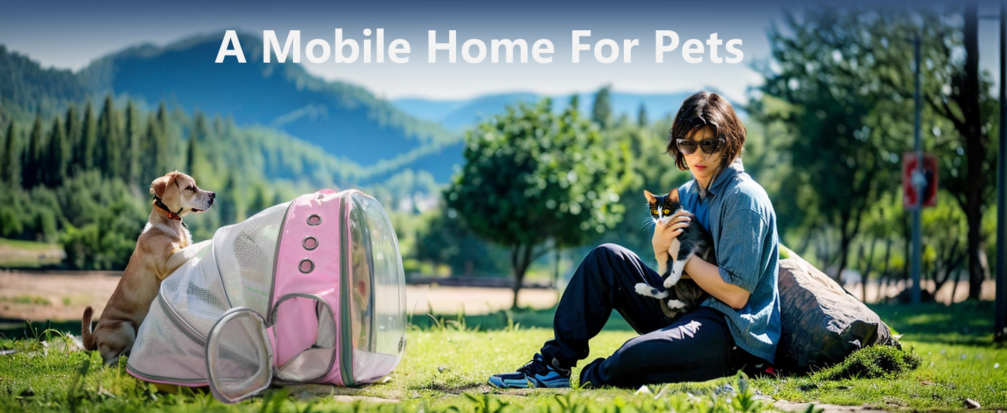 portable larger space for pet backpack
