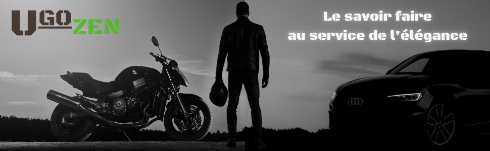 homme moto voiture
