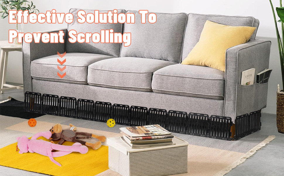 Bfttlity Under Bed Blocker for Pets 24 Pack Under Couch