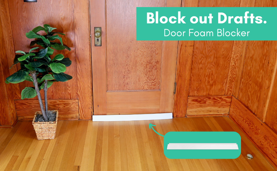 Absolute Living Triangular Door Draft Stopper (Upgraded) Snug and Flush Block