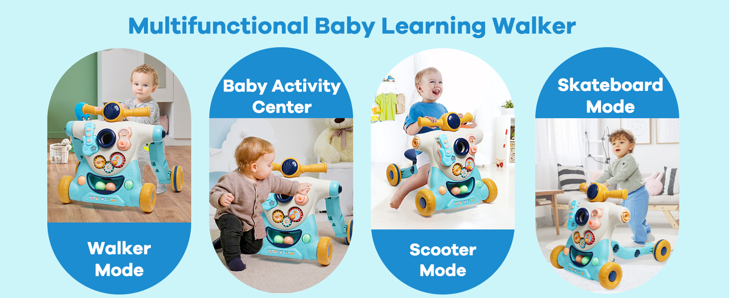 三合一学步车摩洛哥蓝