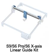 SCULPFUN S9/S6 Pro/S6 X-axis Linear Guide Upgrade Kit, 0.005 mm High Precision Industrial Grade L...