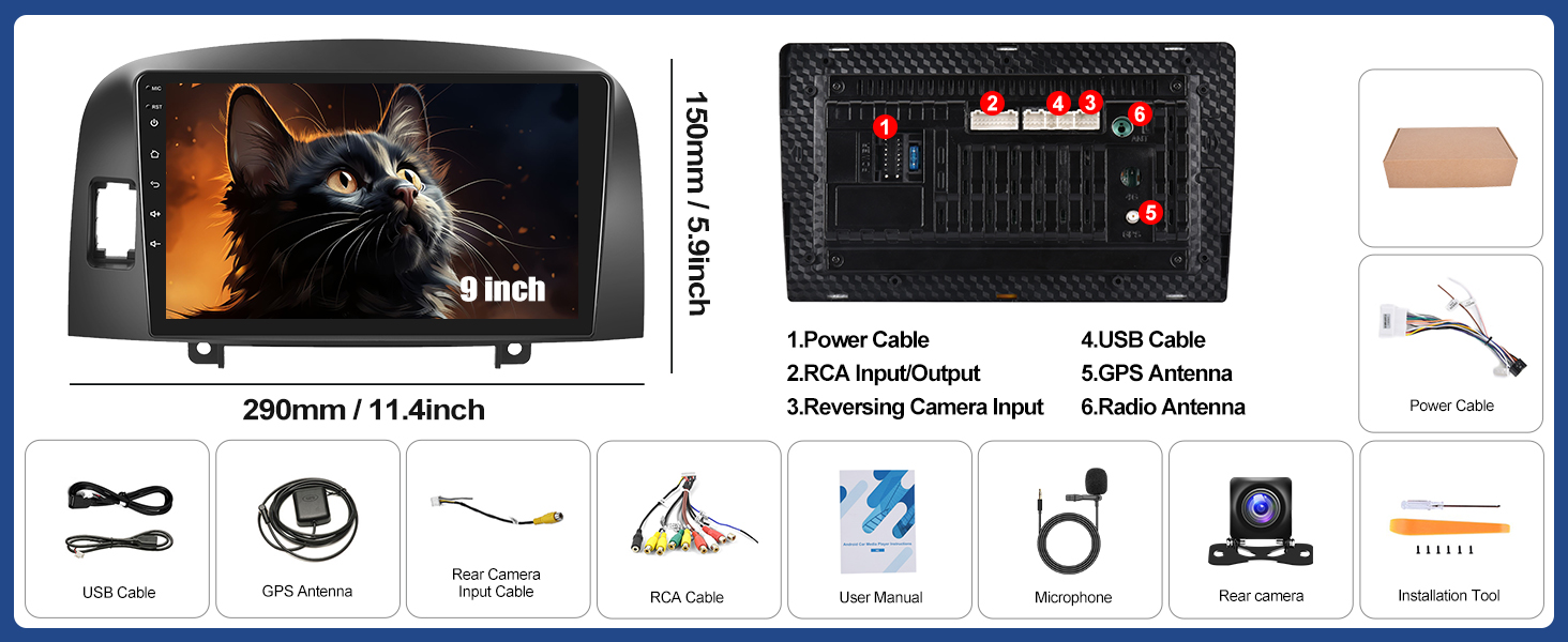 wireless android auto car stereo double din android auto head unit android auto wireless
