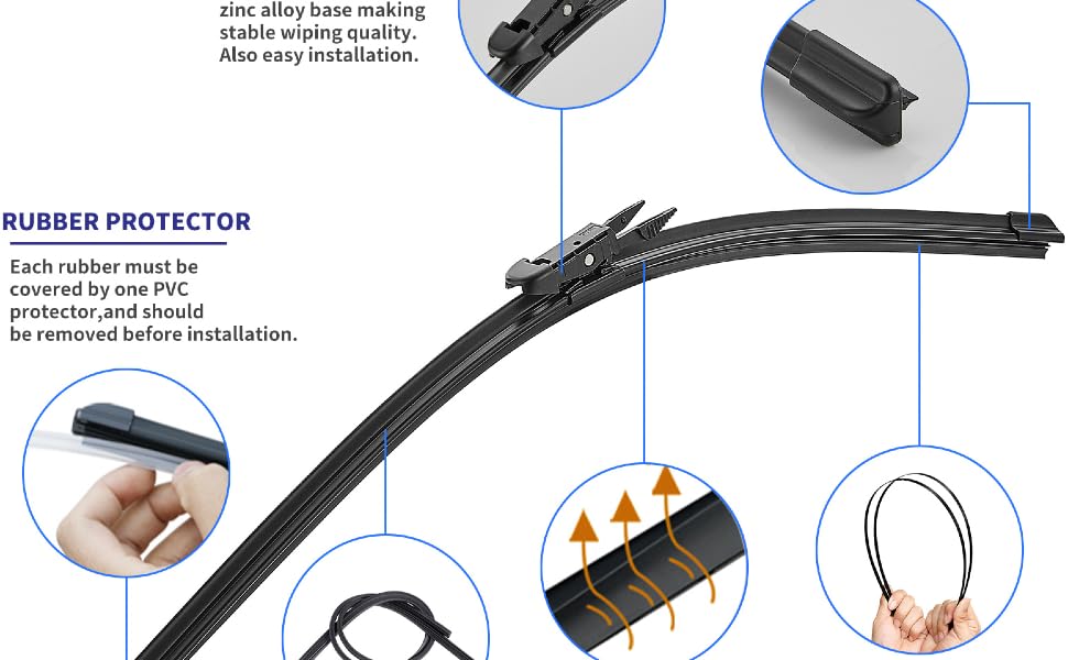 2 Wiper Blades OEM Quality Replacement For MercedesBenz C