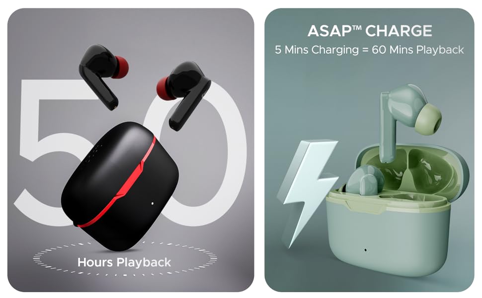 boAT Airdopes Ultra Plus 50 hours battery