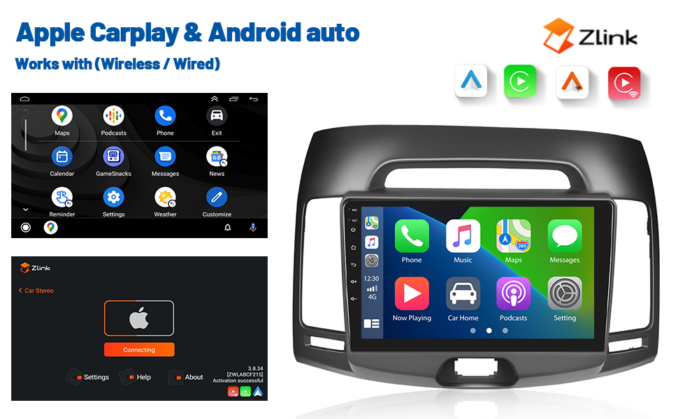 Android 11 Car Stereo for Hyundai Elantra 2007 2008 2009