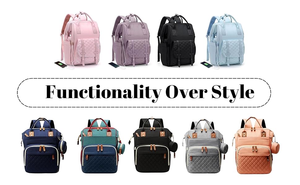 Diaper Bag Backpack, Multi-Functional Diaper Bag, Travel Diaper Bag, Unisex Diaper Bag