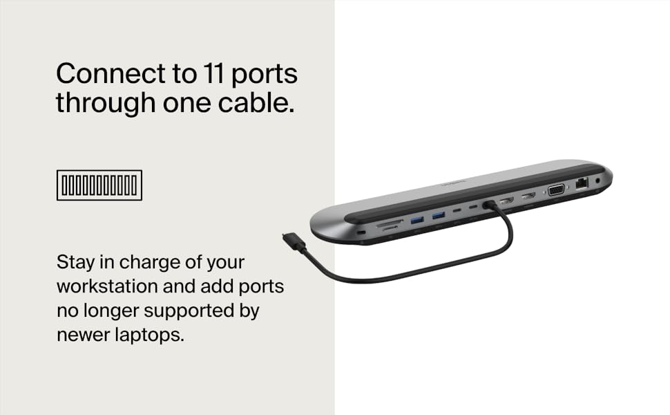 Belkin Connect 11-in-1 Universal USB-C Pro Dock w/ 3-Monitor