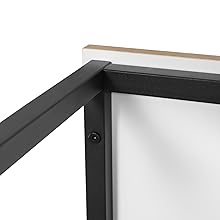 WOLTU Scrivania Computer Tavolo PC Scaffale Moderno Per Ufficio Lavoro Studio Legno+bianco 15 1