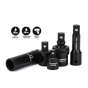 Corrosion-resistant black phosphate finish. High-contrast laser etched with high-visibility markings