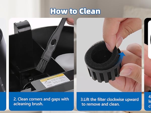 How to clean the humidifiers？