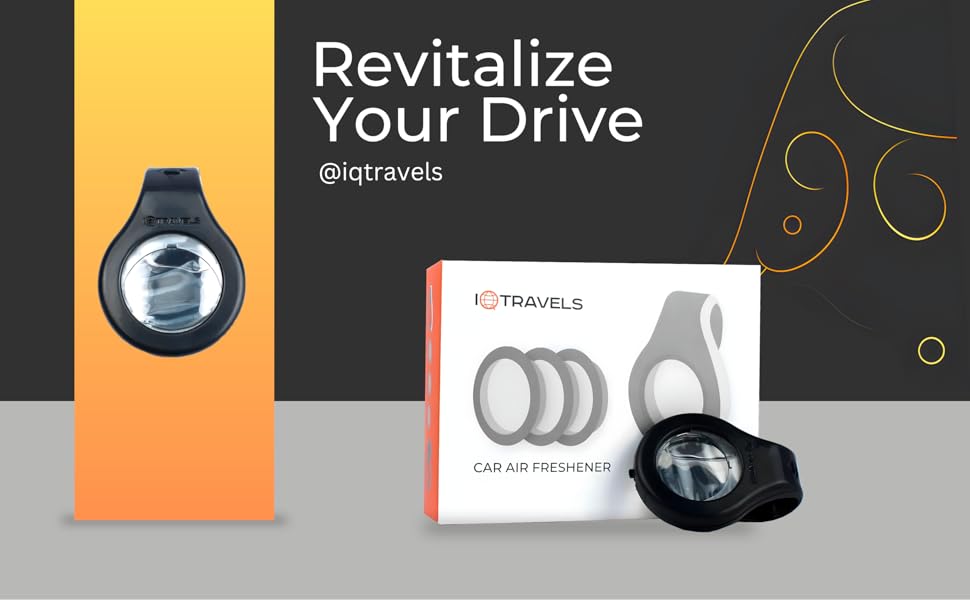 IQTRAVELS Car Air Freshener, Sun Visor Clip and Odor
