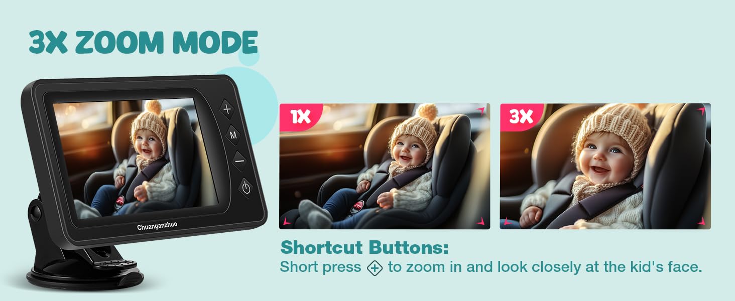 baby car camera zoom
