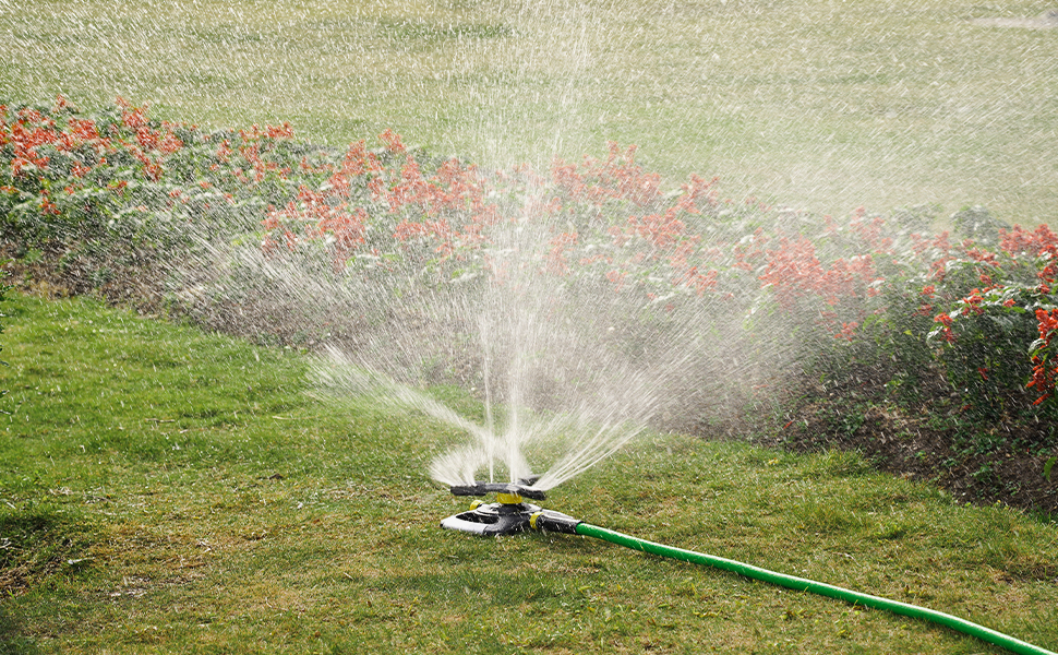 GREEN MOUNT Lawn Sprinkler Oscillating Rotating Sprinklers