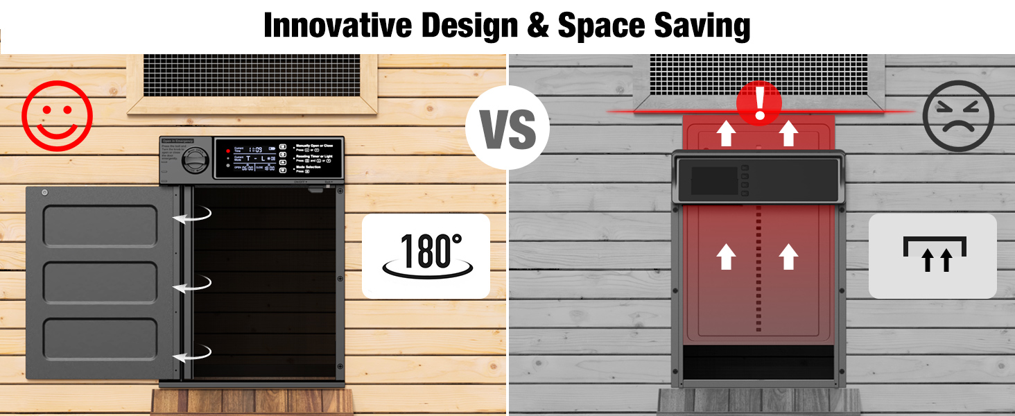 Pet Deluxe Automatic Chicken Coop Door Large Size Solar