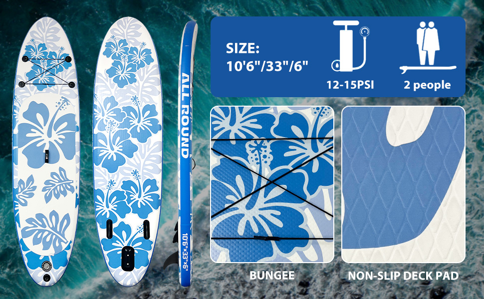 Inflatable paddle board