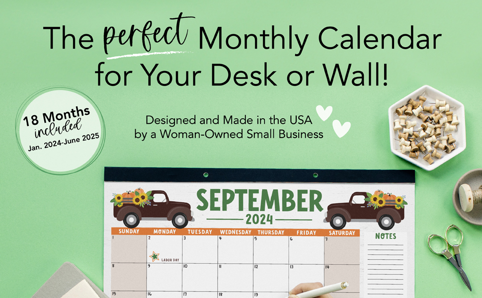 Doodle Teacher Desk Calendar 20242025 Academic Desk