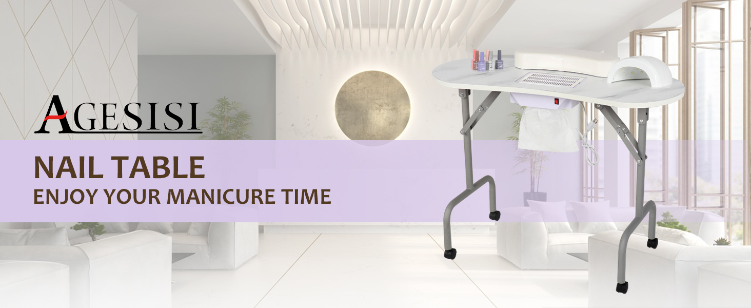 portable nail table for nail tech