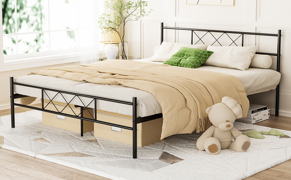 Amazon.com: HJhomeheart Metal Bed Frame Full Size with