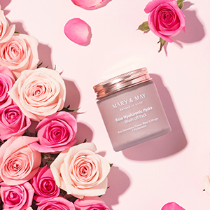 Mary&May, Rose extract, Hyaluronic, Hydrating, Washoff Pack, facial mask, mask pack, soothing, vegan
